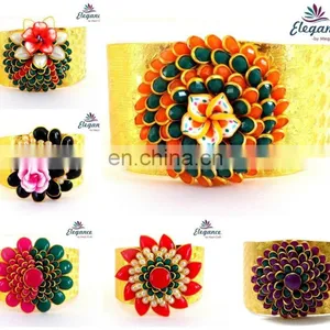 Pachhi Cuff Bracelet-Indian Traditional Pachi Bracelet- Pachi Fashion Bracelet-Wholesale Pachi Jewelry thumbnail-2