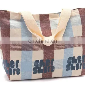 Natural Long Handled Canvas Shopper Bag Handle Bag thumbnail-5