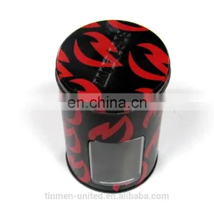Black Tea Tin Box Round Tin Box thumbnail-1