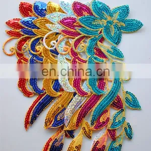 2017 New Developing Fashion Colorful Embroidered Sequin Flower Patches Applique thumbnail-5