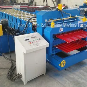 Double Layer Roof Sheet Roll Forming Machine thumbnail-1