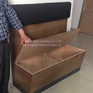 Laminate Restaurant Single Sided Booth With Storage thumbnail-2