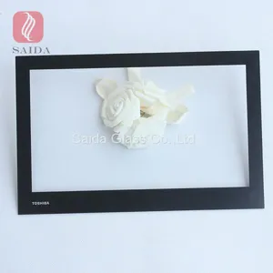 Custom 0.7mm 1.1mm 2.0mm 3mm Chemical Strengthened Glass Cover Lens for Industrial All-in-one Touch POS System thumbnail-2