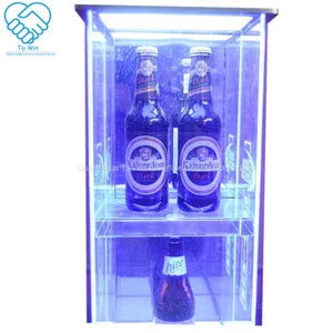 Floor Standing Metal Wire Mesh Wine Bottle Display Rack Wine Show Case thumbnail-4