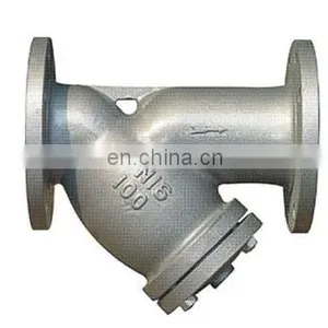 3/4 Inch Pipe Fitting Y-strainer SS Stainless Steel Flange End thumbnail-2