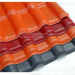 High Quality Colorful Technical Design ASA Synthetic Resin Terracotta Roof Tile thumbnail-1