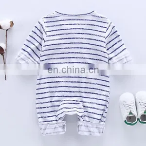 Top Quality Summer Customized 100% Cotton Baby Clothes Romper thumbnail-3