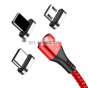 2020 Amazon Popular Micro USB Cable Mobile Phone Type-C IOS and 5V 3A Fast Charging USB Nylon Data Cable Transferring Charger thumbnail-5