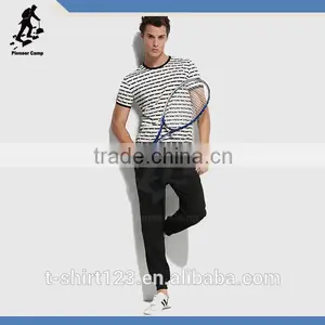 Fashion Striped Men t Shirt With Good Quality thumbnail-2