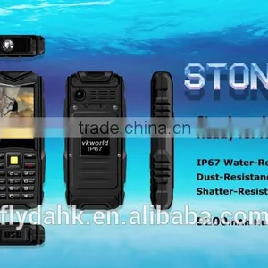 2.4inch Rugged Phone Vkworld Stone v3 Waterproof Dustproof and Dropproof Waterproof Rugged Phone Bluetooth 4.2 Vkworld Phone thumbnail-1