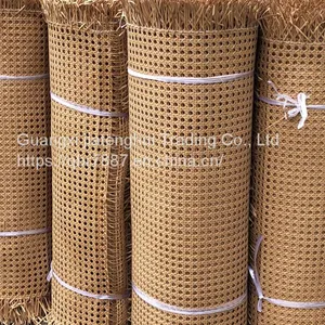 Natural Mesh Rattan Woven Material Indonesia Primary Color Real Imitation Rattan Octagonal Hexagonal Square Ceiling Veneer Decoration thumbnail-3