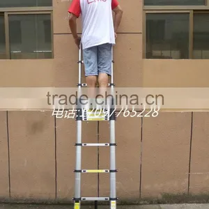 Telescopic Ladder 3.8m (EN131/SGS,CE/EN131)(We Also Have 3.8m,3.2m,2.9m,2.6m,2.0m) thumbnail-4