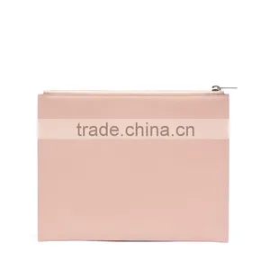 Guangzhou Hot Sale Pink Suede Pocket and Calfskin Leather Evening Party Clutch Pouch Clutches Bag for Woman thumbnail-3