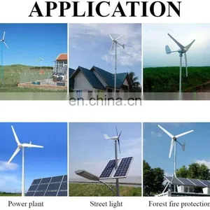 Hot Sale 100W 200W 300W 400W 500W 12V/24V/48V Horizontal Axis Wind Generator Small Wind Generator Price thumbnail-4