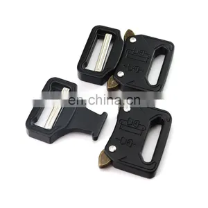 Fashion Design Exquisite Appearance Custom Logo Durable Zinc Alloy Side Release Buckle For Men Belts thumbnail-4
