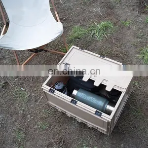 60L Large Capacity Camping Folding Box Multi-function Storage Container Plastic Storage Box Food Container thumbnail-2