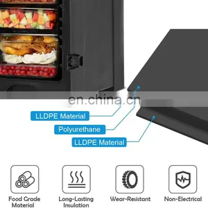 Loading Insulated Food Pan Carrier Full-size Pan Food-grade LL DPE Material Portable Food Warmer With Fastener Polyurethane Foam thumbnail-4