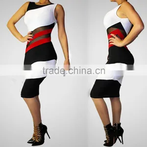 Ladie Fashion Dress Sleeveless Evening Dress Sexy Free Prom Dress thumbnail-3