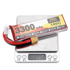 3300mAh 100C Lightweight Battery Solutions for Remote Control Helicopters 7.4V thumbnail-2