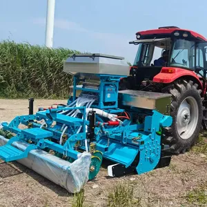 12 Rows Seeding Fertilizing Machine With Rotavator, Disc Harrow and Land Roller for Crops Planting thumbnail-2