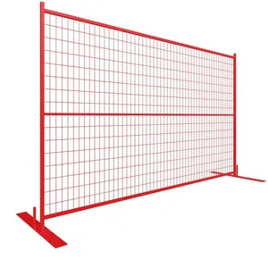 Galvanized Portable Fencing Construction Site Canada Temporary Fence Panels thumbnail-2