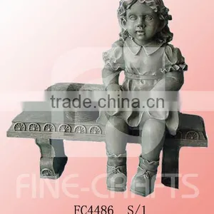 Girl Garden Sculpture Handicrafts thumbnail-1