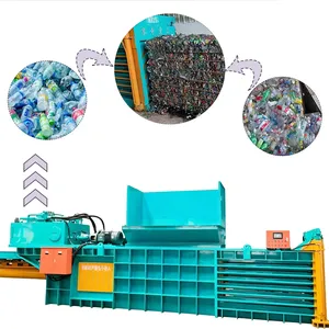 160T Horizontal Hydraulic Waste Paper Baler Textile Waste Baler for Recycling Centers thumbnail-1