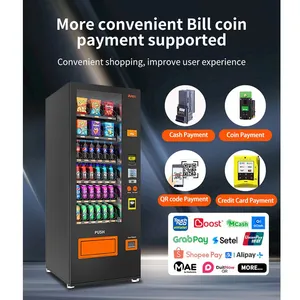 AFEN US Local Stock 24 Hours Fully Automatic AI Smart Refrigerated 510L Snack Cooler Drinks Beverage Vending Machine Credit Card thumbnail-5
