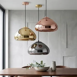 Mirrored Void Dome Pendant – Chrome/Gold/Bronze, 2 Sizes G9/E27 thumbnail-1