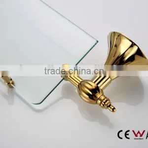 Titanium Bathroom Glass Shelves Bathroom Fittings Bathroom Accessaries Bath Glass Shelf thumbnail-6