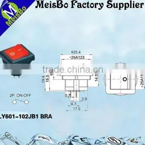 Two Pins ON-OFF Electric Motor Reversing Switch With Red Push Button thumbnail-1