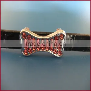 10MM Diy Jewellery Accessories Colorful Rhinestone Bone Slide Charm thumbnail-1