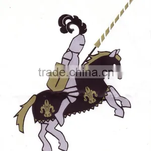 Ancient Handsome Knight Fighting Wall Art Stickers thumbnail-1