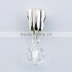 Austrian Crystal Charm Sterling Silver Bead Charm thumbnail-1