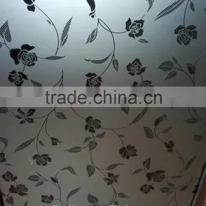 ROCK BOTTOM PRICE Golden Yellow Decorative Mirror/interior Door Glass/background Wall Glass/cabinet Glass/TJ/CJ-flower Heart thumbnail-3