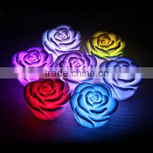 LED Romantic Rose Flower 7 Color Changed Changing Lamp LED Night Lights Light thumbnail-1