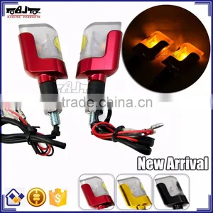 BJ-SL-058 Motorcycle Accessories Red Aluminum Housing LED Motorcycle Turn Signal Lights Chopper Bobber thumbnail-1