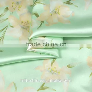 19mm Green 100% Silk Charmeuse Fabric for Women thumbnail-4