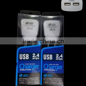 NEW 2.4A Fast Mobile Phone Charger Dual Usb Charger thumbnail-2