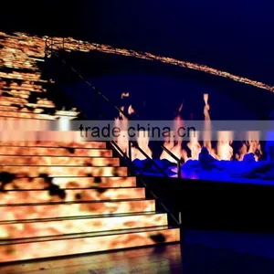 Hot Saling P10 Indoor Full Color Stairway Led Video Screen/High Strength SMD P10 Led Decoration Screen thumbnail-1