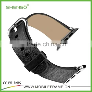Shengo Hot Selling High Quality Leather Strap Watch Band for Apple Watch Quality Choice thumbnail-5