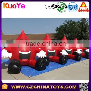 Red Inflatable Blood Drop Characte thumbnail-1