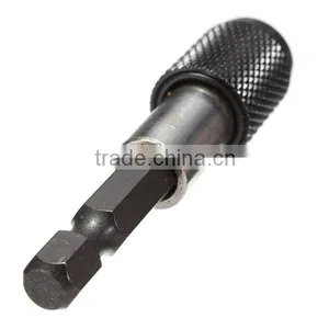 Black 1/4 Hex Shank Quick Release Electric Drill Magnetic Screwdriver Bit Holder 60mm thumbnail-2