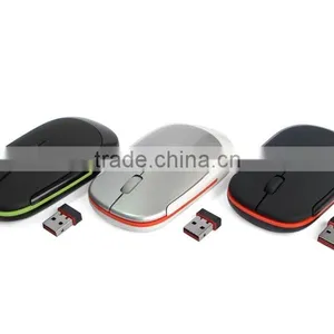 2.4Ghz Gift Wireless Slim Mouse With Transparent Crystal Plastic Box Packing thumbnail-3
