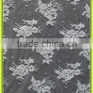 Embroiedered Lace Fabric CR019C4 thumbnail-1