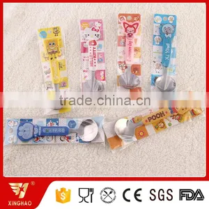 Hot Sale Stainless Steel Kids Spoon With Lovely Plastic Cartoon Pattern Handle thumbnail-6