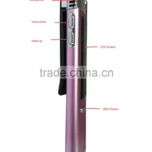 Fashion Design Mini OLED Screen 160maH Lithium Battery Long Distance Voice Recorder With Clamp GC-F1 thumbnail-3