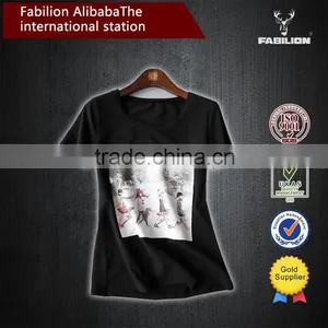 Literary Style Restoring Ancient Ways of Cotton Print Little Girl of OEM T-shirts in London thumbnail-2