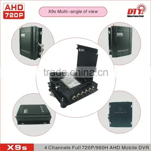 Rj45 4G / 3G Vehicle Car DVR , HDD 4Ch 720P Car Mobile DVR With Gps Wifi , X9s thumbnail-1
