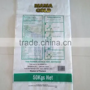 pp Woven Bags Water Proofed Food Grade Bags for 50kg Rice thumbnail-2